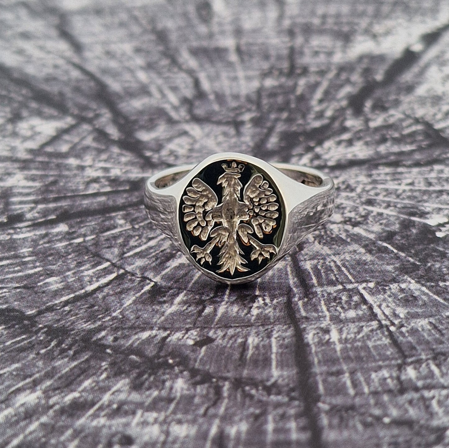 Polish Eagle Silver Signet Ring – Orzeł Biały | Heritage Jewellery for Men