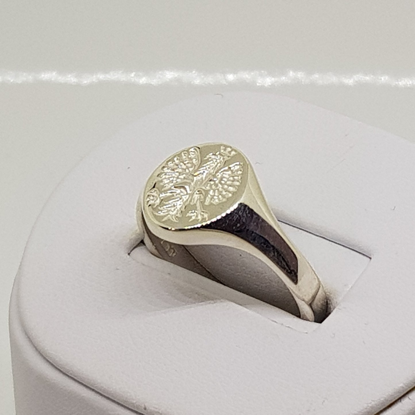 Mens Silver Signet Ring Polish Eagle Orzeł Biały image 4